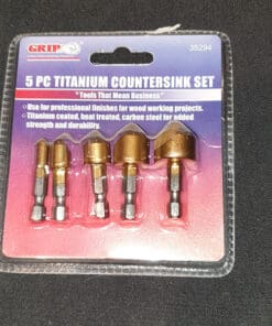 5 Piece Titanium Countersink Set